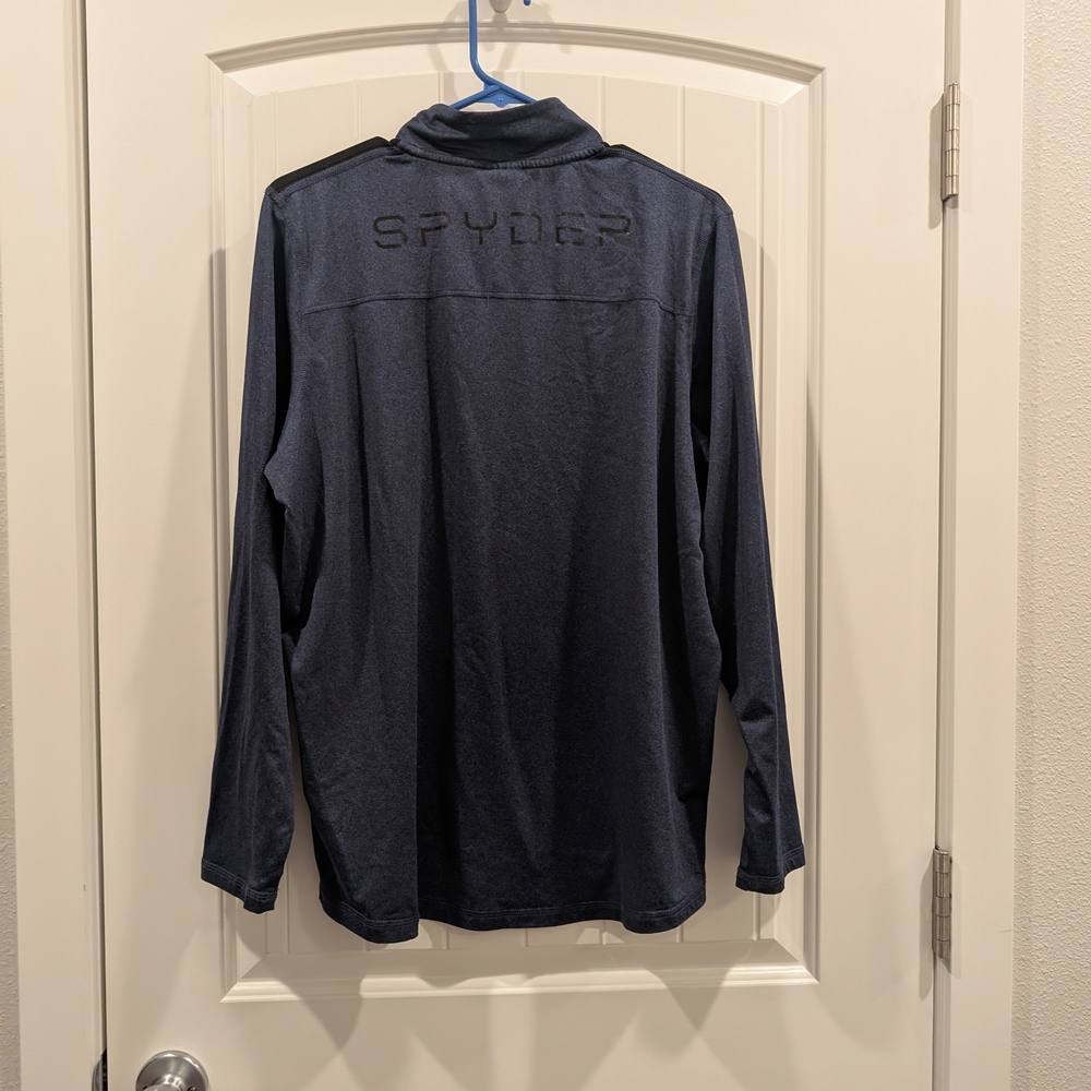 3 For $24 Spyder Men's Navy Blue Jacket - Picture 3 of 5